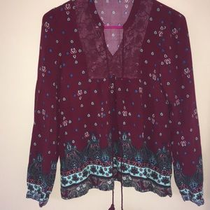 Maroon Blouse
